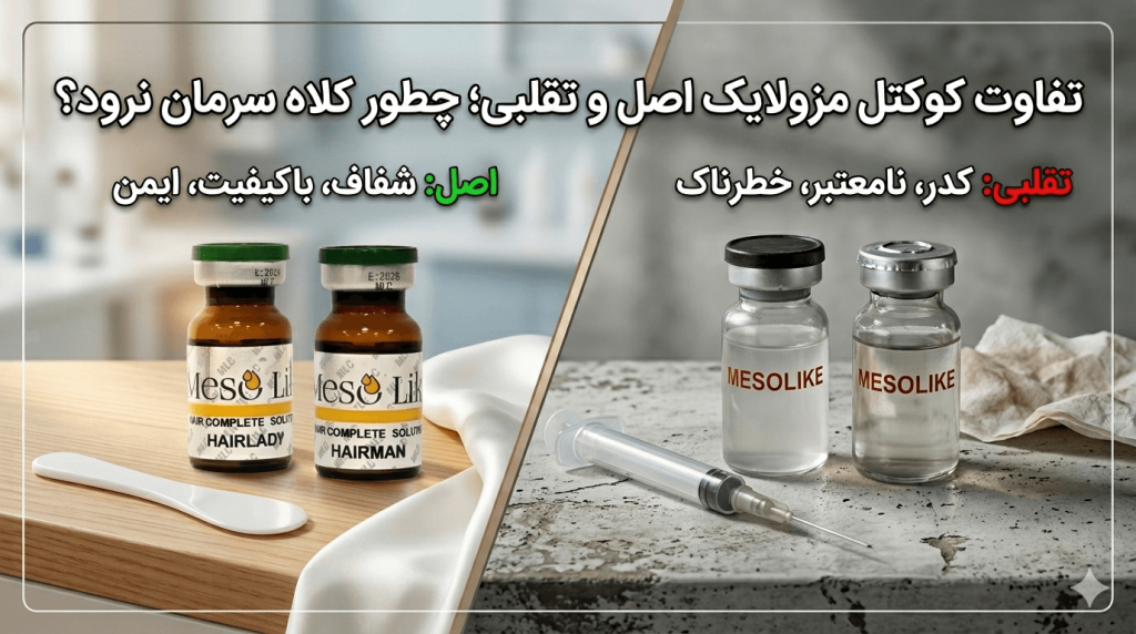 تفاوت کوکتل مزولایک اصل و تقلبی